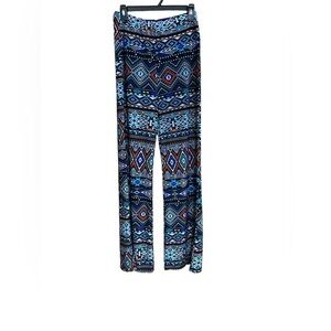 palazzo style pants Aztec design loungewear casual pants L/XL